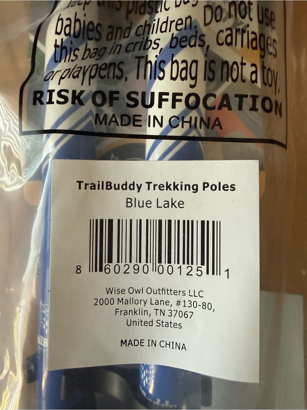 TrailBuddy Trekking Poles - Blue Lake